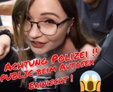 Public erwischt beim Auto Sex